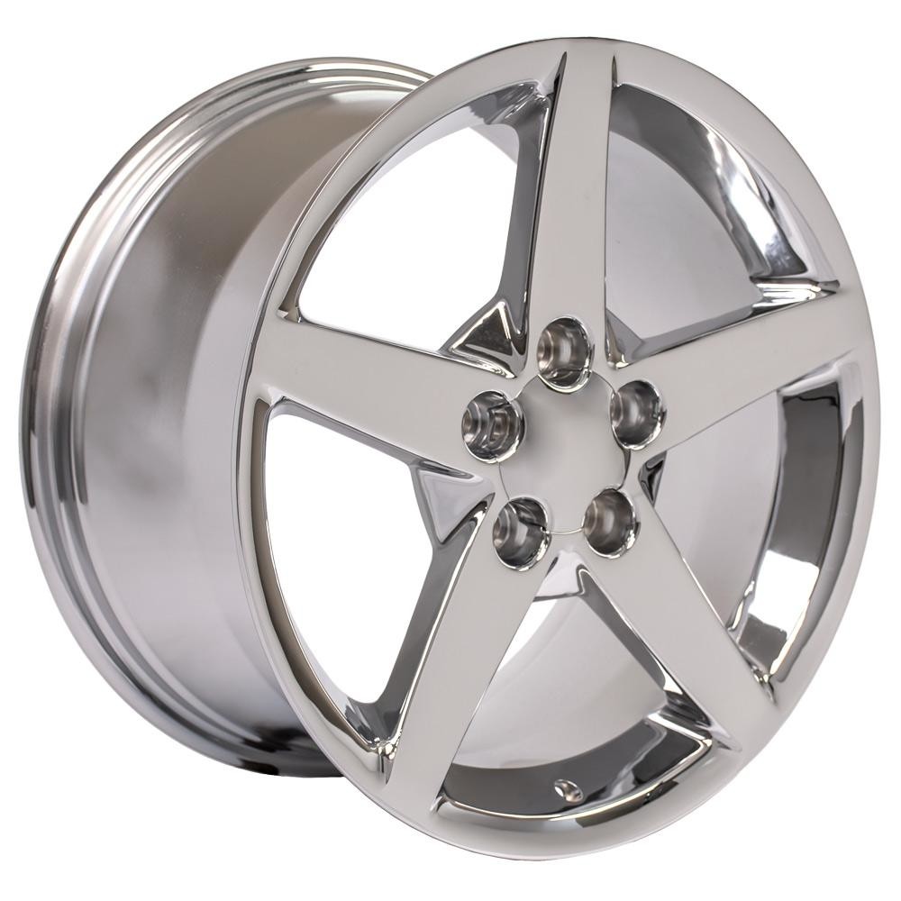 OE Wheels CV06 Chevrolet Corvette C6 Chrome 18x9.5 58mm Offset 5x120.7 (5x4.75)