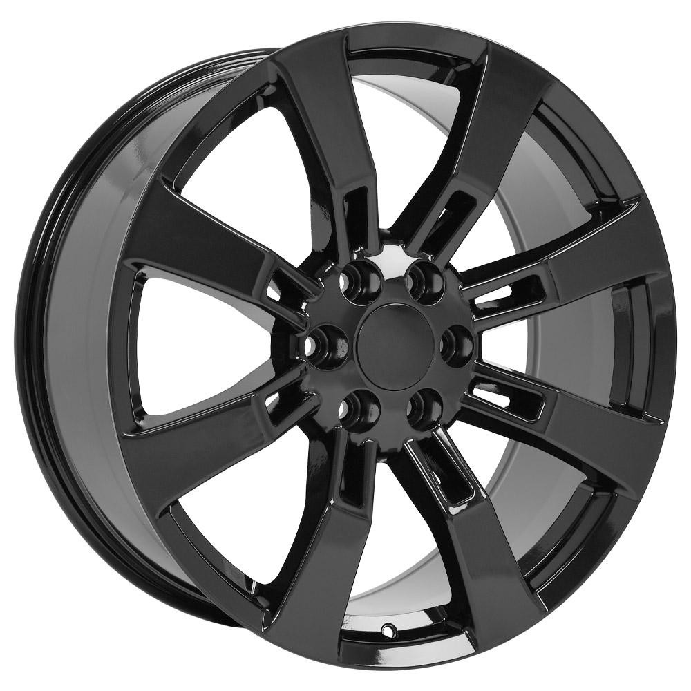 OE Wheels CA82 Cadillac Escalade Gloss Black 22x9 31mm Offset 6x139.7 (6x5.5)