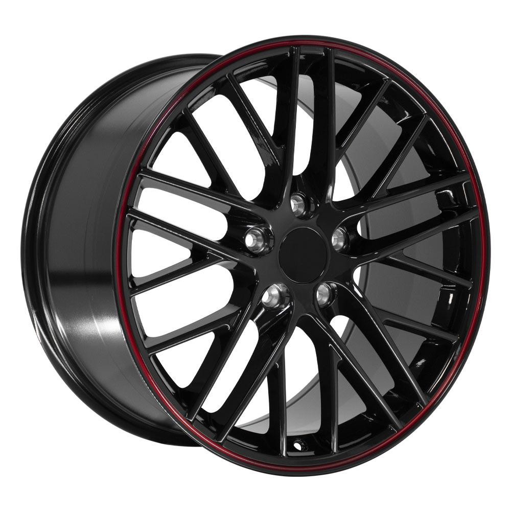 OE Wheels CV08B Chevrolet Corvette C6 ZR1 Gloss Black 19x10 79mm Offset 5x120.7 (5x4.75)