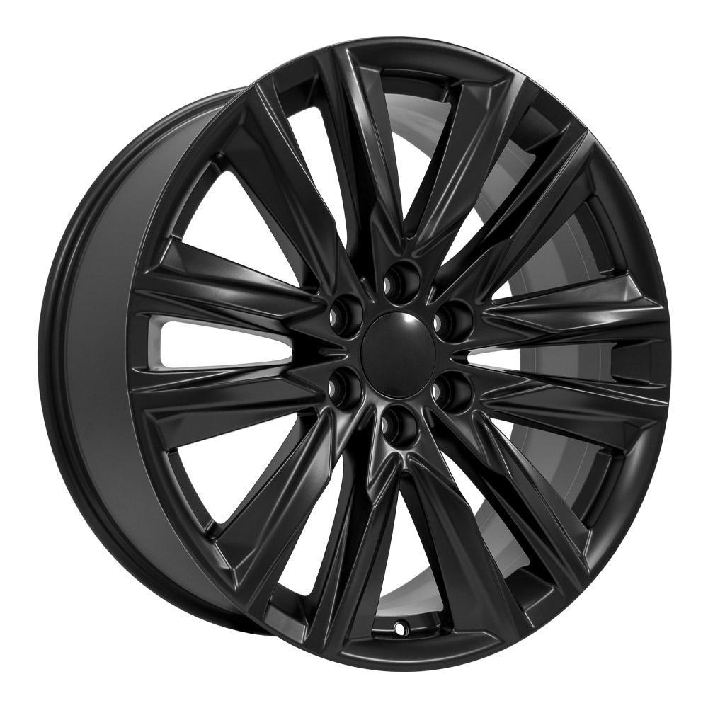 OE Wheels CA91 Cadillac Escalade Satin Black 22x9 28mm Offset 6x139.7 (6x5.5)