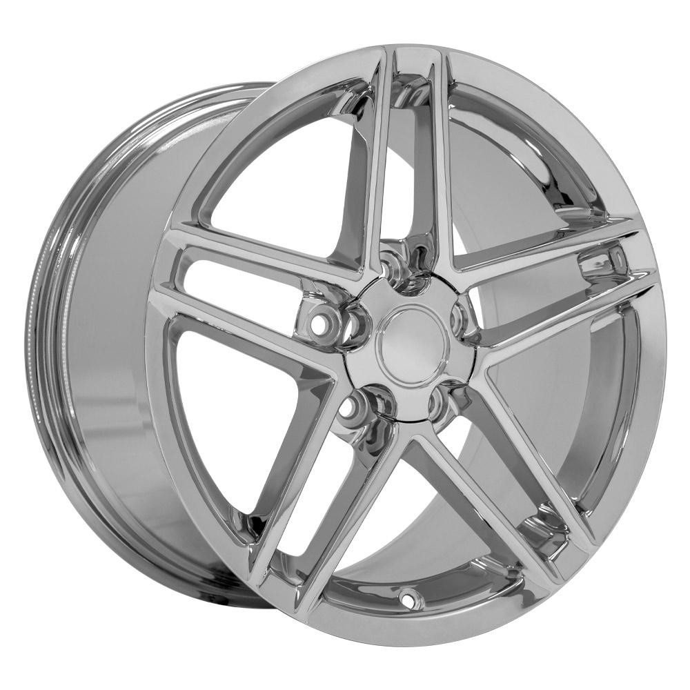 OE Wheels CV07A Chevrolet Corvette C6 Z06 Chrome 17x9.5 54mm Offset 5x120.7 (5x4.75)