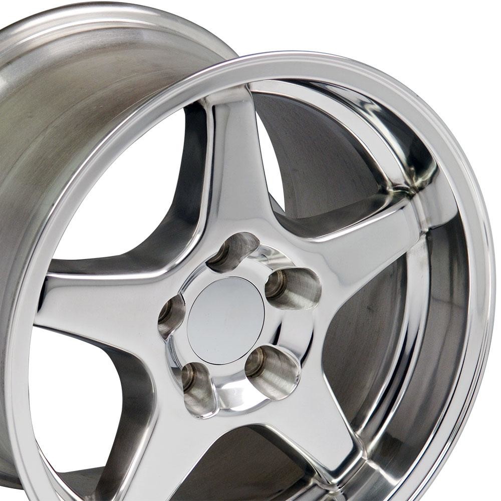 OE Wheels CV01 Chevrolet Corvette ZR1 Polished 17x11 50mm Offset 5x120.7 (5x4.75)