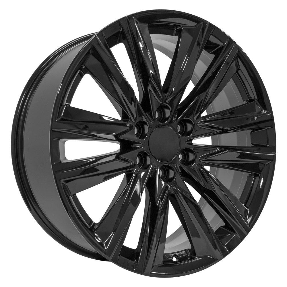 OE Wheels CA91 Cadillac Escalade Gloss Black 22x9 28mm Offset 6x139.7 (6x5.5)