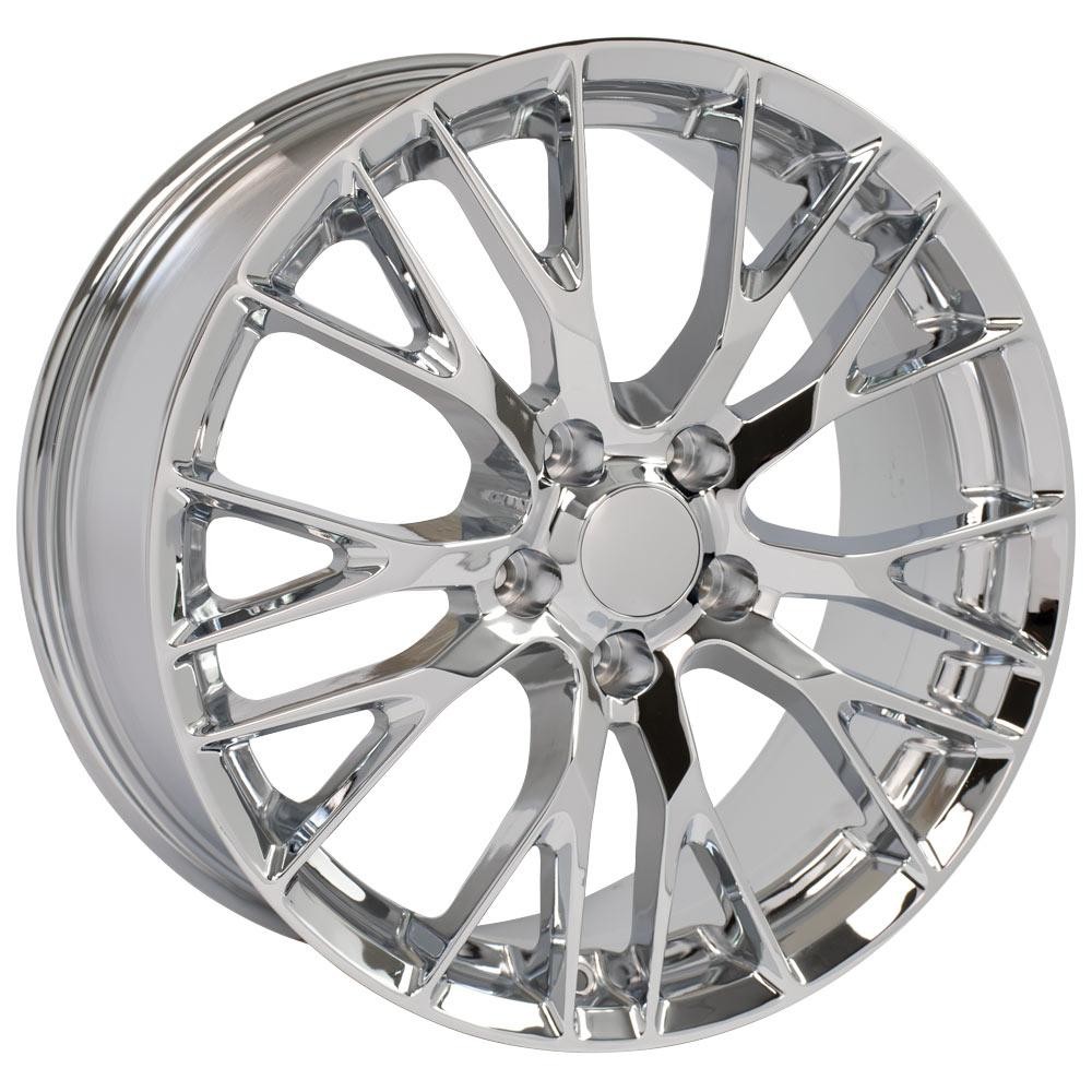 OE Wheels CV22 Chevrolet Corvette C7 Z06 Chrome 20x10 79mm Offset 5x120.7 (5x4.75)