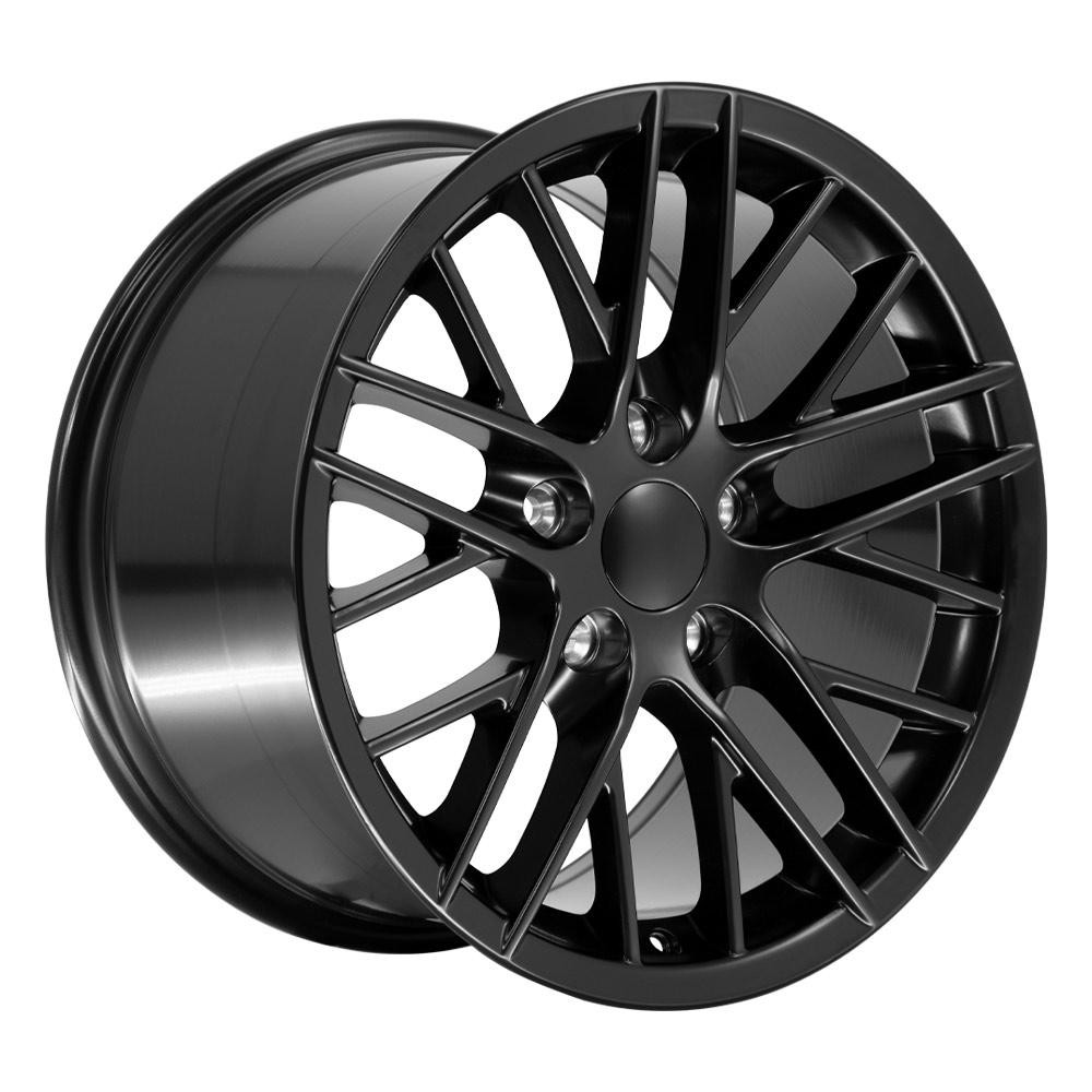 OE Wheels CV08A Chevrolet Corvette C6 ZR1 Satin Black 17x9.5 54mm Offset 5x120.7 (5x4.75)