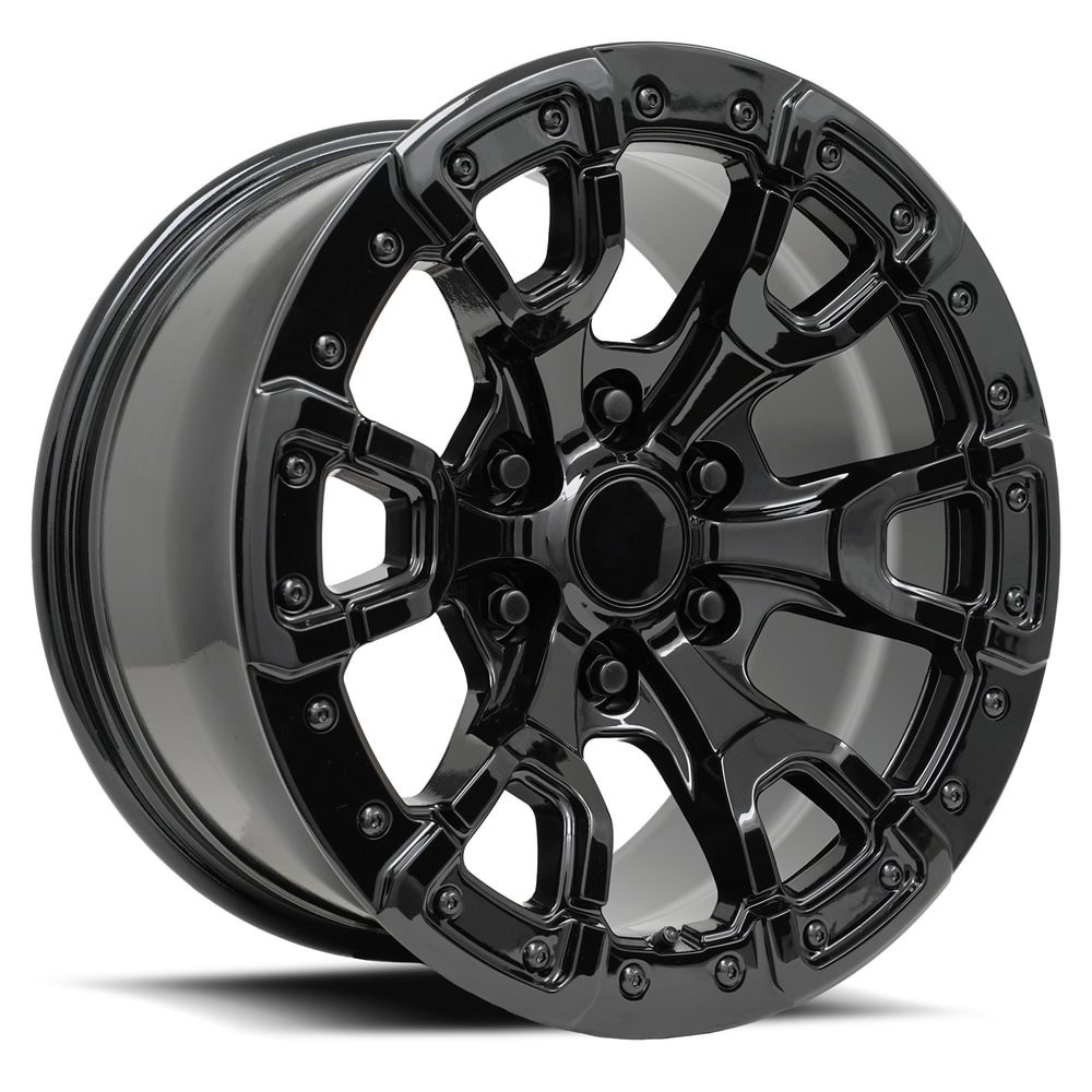 Factory Reproductions Wheels FR 99 Gloss Black 17x9 18mm Offset 6x139.7 (6x5.5)