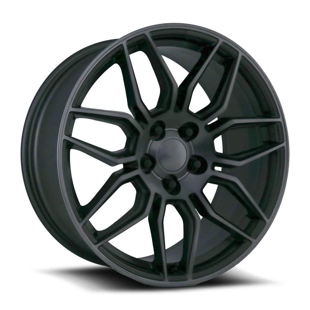 Factory Reproductions Wheels FR 401 Satin Titanium Gray Machined Face 19x8.5 40mm Offset 5x120