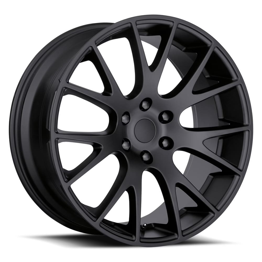 Factory Reproductions Wheels FR 70 Satin Black 22x10 25.4mm Offset 6x139.7 (6x5.5)