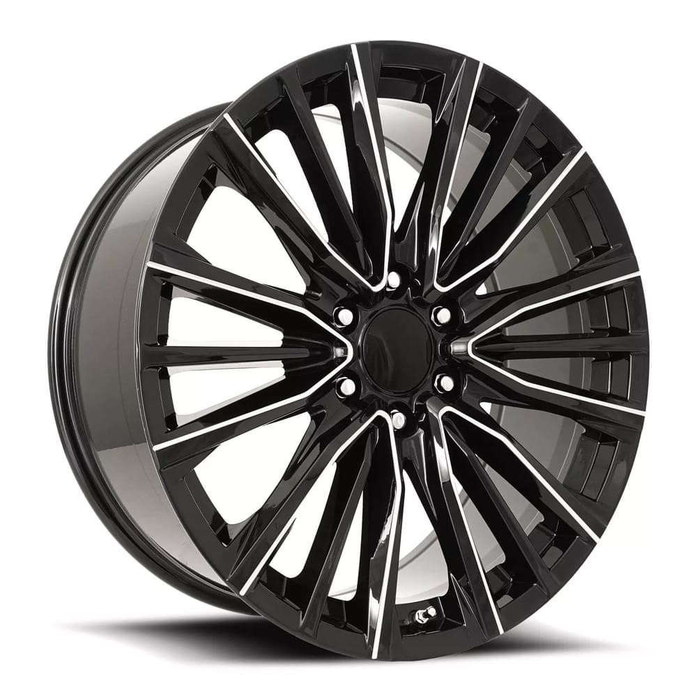 Factory Reproductions Wheels FR 205 Gloss Black Balled Milled 26x10 31mm Offset 6x139.7 (6x5.5)