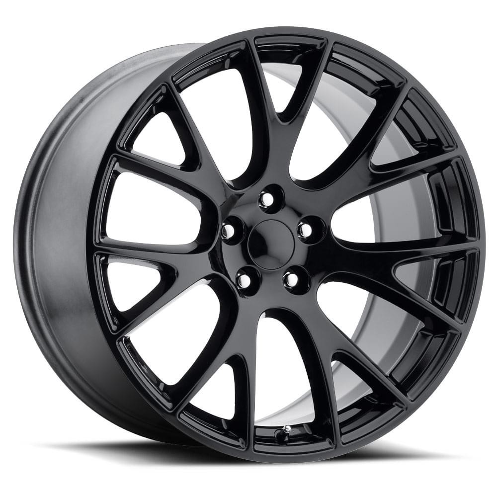 Factory Reproductions Wheels FR 70 Gloss Black 20x9.5 15mm Offset 5x115