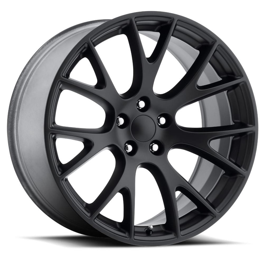 Factory Reproductions Wheels FR 70 Satin Black 20x9.5 15mm Offset 5x115