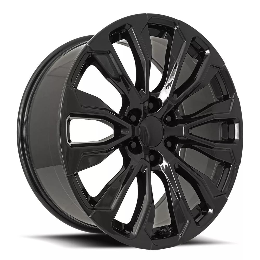 Factory Reproductions Wheels FR 203 Gloss Black 22x9 28mm Offset 6x139.7 (6x5.5)