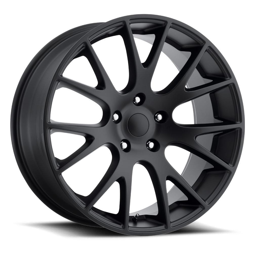 Factory Reproductions Wheels FR 70 Satin Black 20x9 25.4mm Offset 5x139.7 (5x5.5)