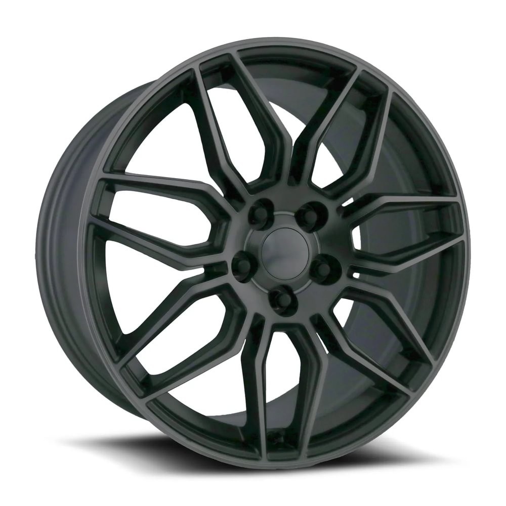 Factory Reproductions Wheels FR 401 Satin Titanium Gray Machined Face 20x10 79mm Offset 5x120.7 (5x4.75)