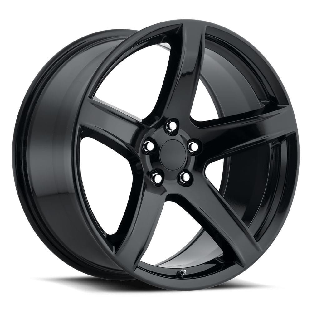 Factory Reproductions Wheels FR 77 Gloss Black 20x9.5 15mm Offset 5x115