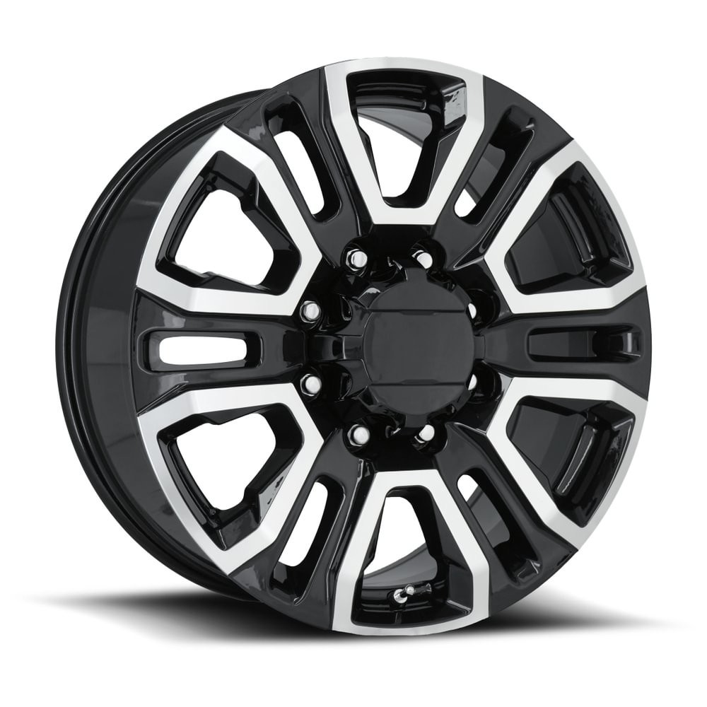 Factory Reproductions Wheels FR 275 Black Machine Face 20x8.5 47mm Offset 8x180