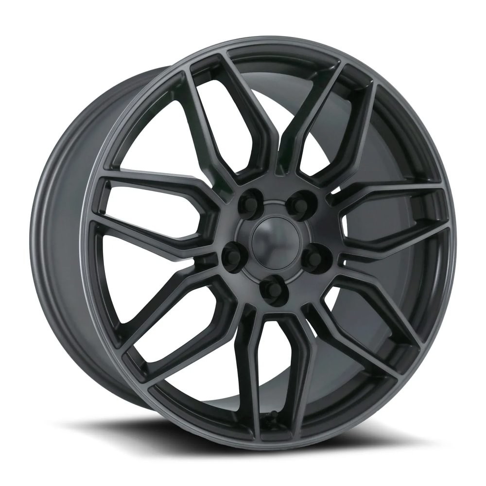 Factory Reproductions Wheels FR 401 Satin Titanium Gray Machined Face 19x10 56mm Offset 5x120.7 (5x4.75)