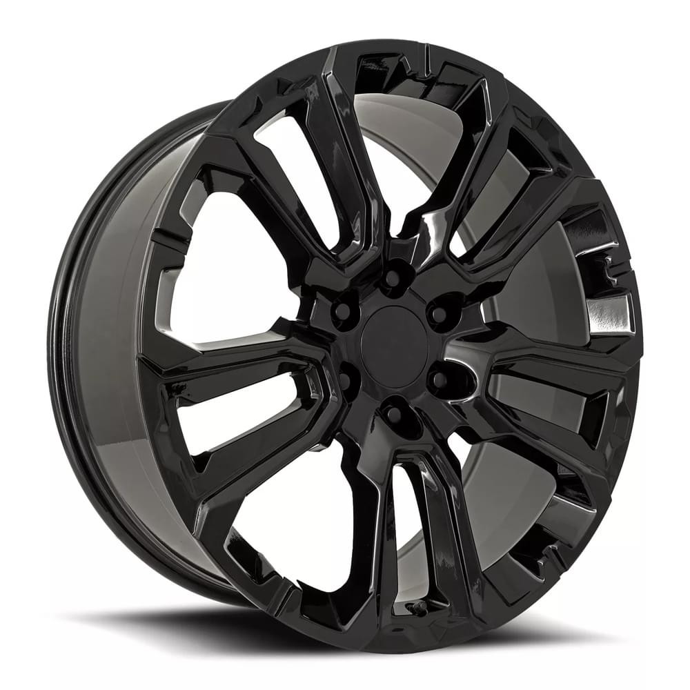 Factory Reproductions Wheels FR 201 Gloss Black 22x9 28mm Offset 6x139.7 (6x5.5)