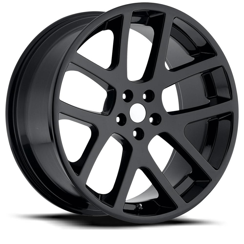 Factory Reproductions Wheels FR 64 Gloss Black 22x9 18mm Offset 5x115
