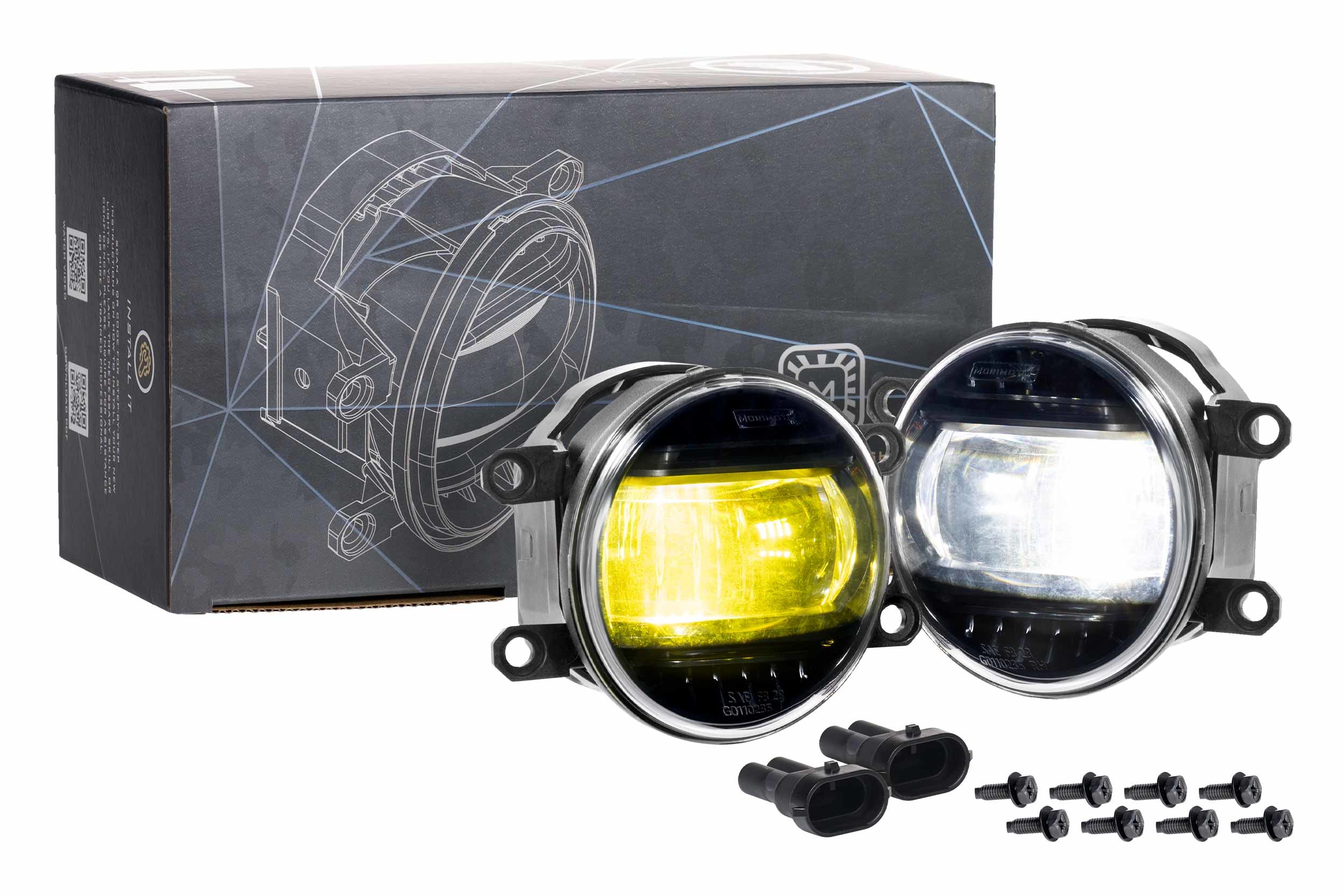 Morimoto XB Evo+ Fog Lights: Type T (White + Yellow / Set)