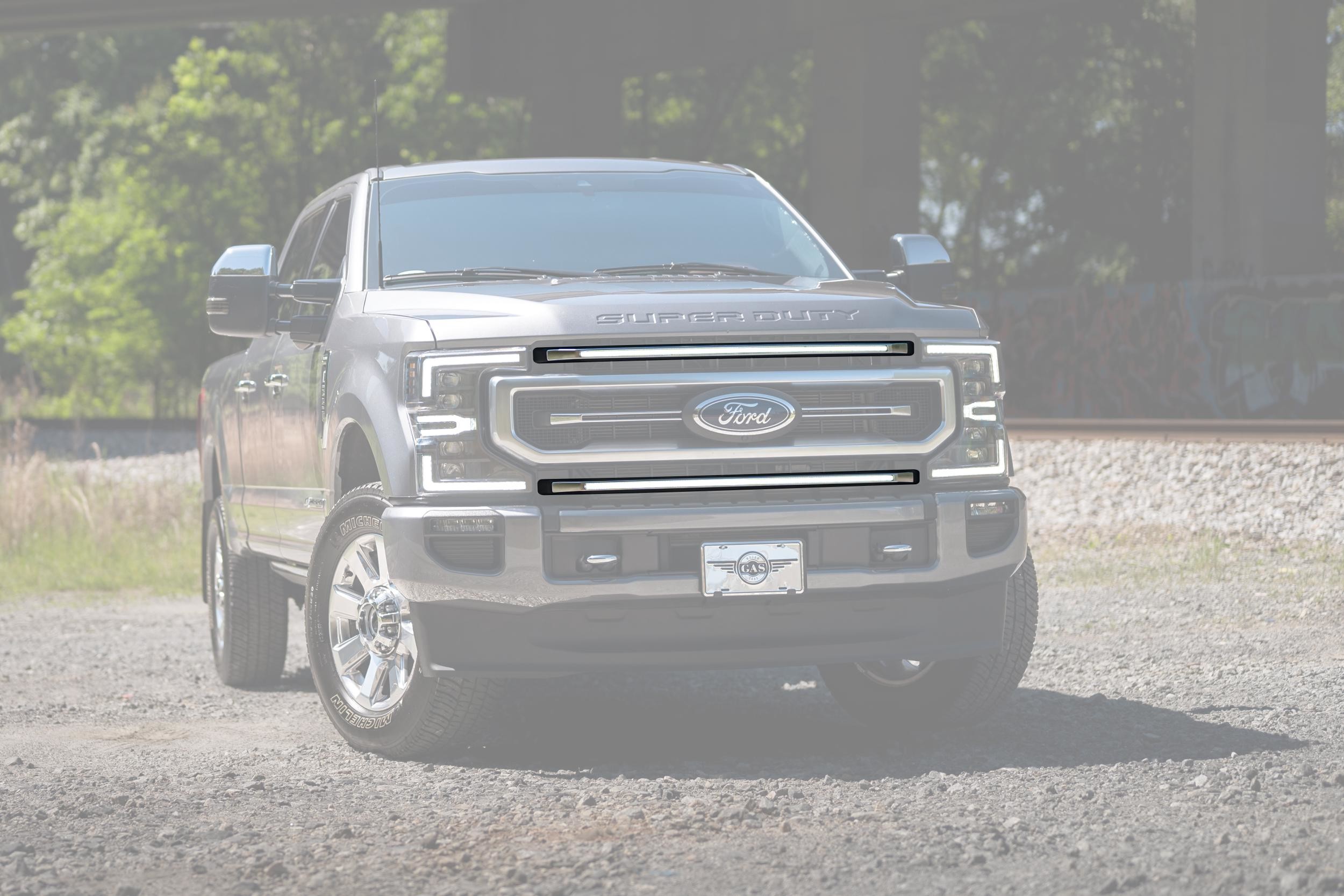 Morimoto XBG LED DRL Grille Inserts: Ford Super Duty Platinum (20-22 / White DRL / Set)