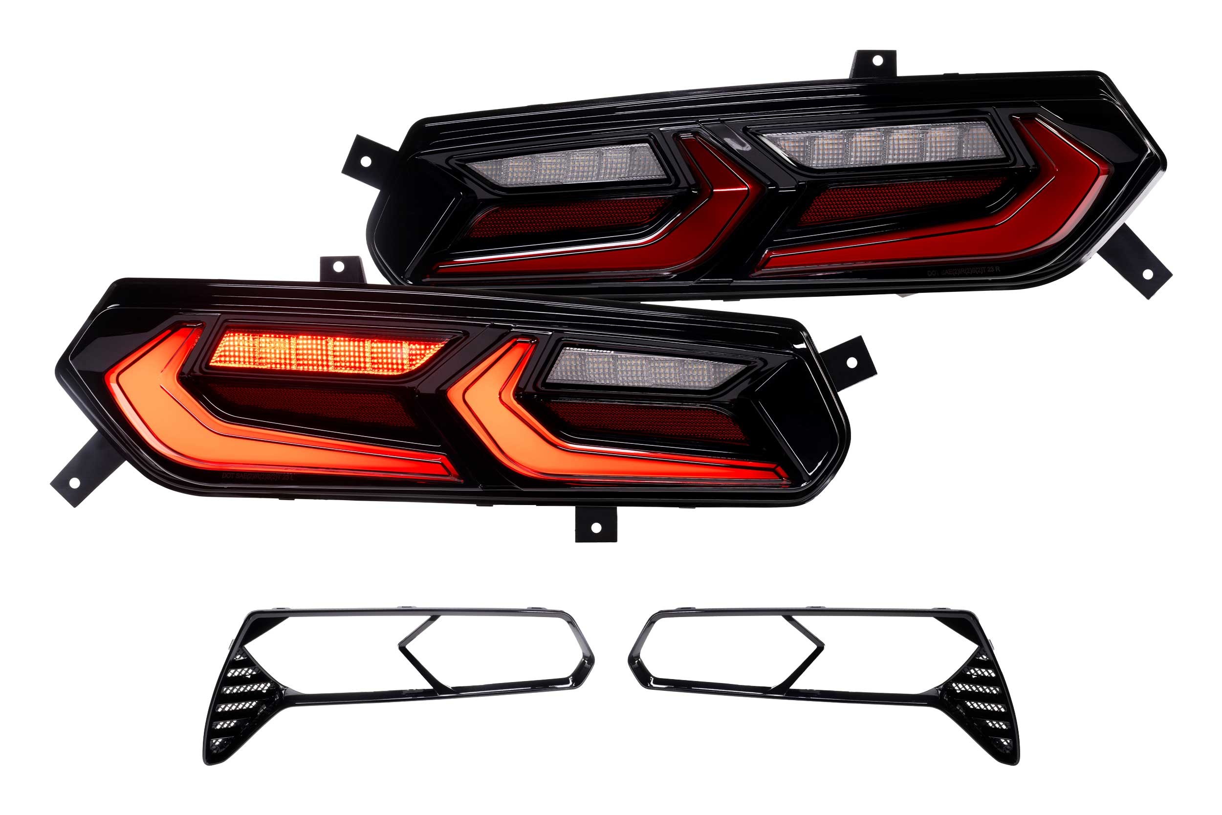 Morimoto XB LED Tail Lights: Corvette C7 (14-19 / Red Lens Facelift / Set)