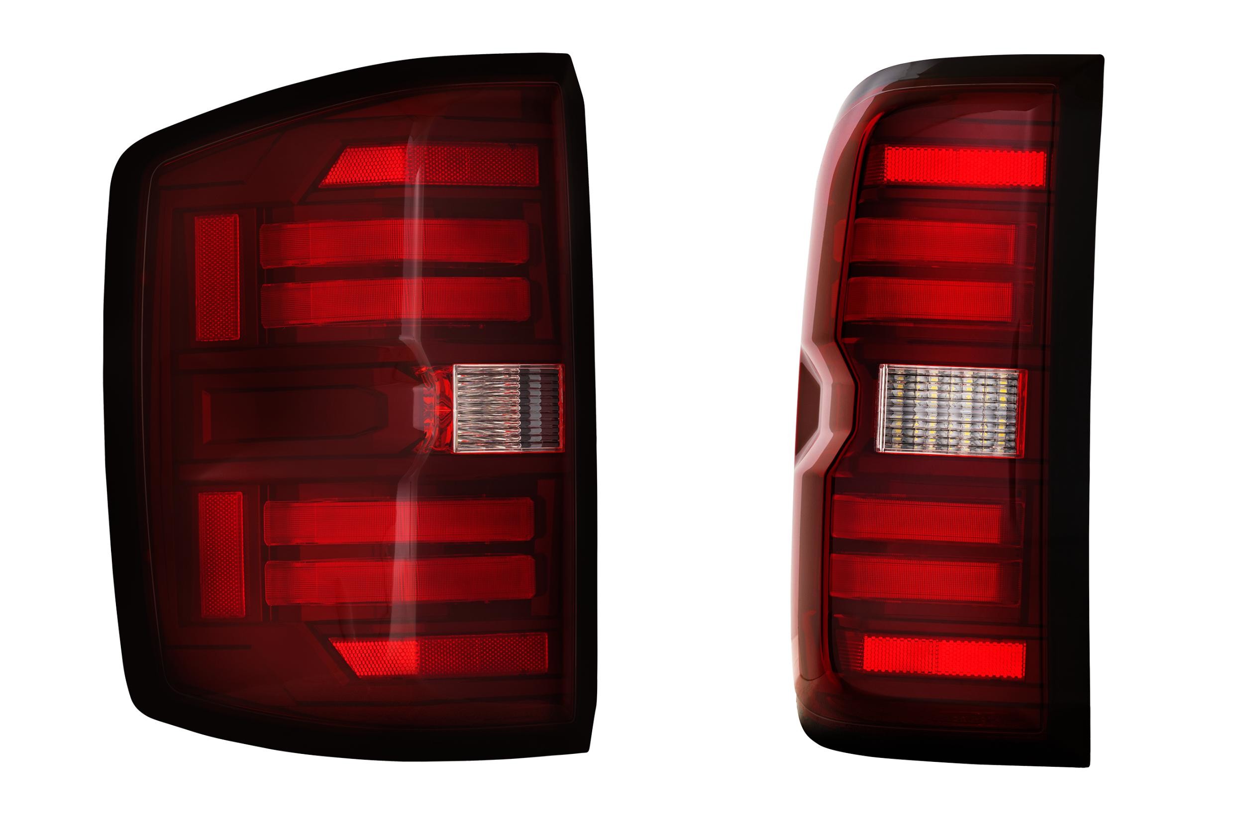 Morimoto XB LED Tail Lights: Chevrolet Silverado (14-19 / Red Lens / Set)