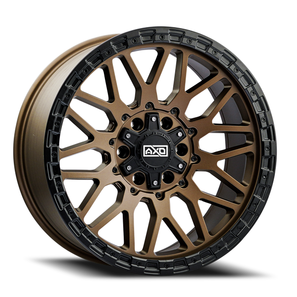 AXD Offroad Wheels AS3 Satin Bronze Black Lip 20x9 0mm Offset 8x180