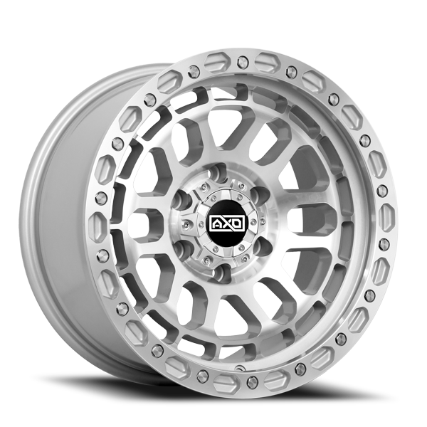 AXD Offroad Wheels AS4 Machine Face Silver Accents 17x8.5 0mm Offset 6x135