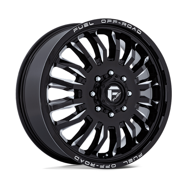 Fuel Offroad Dually Front D867 ARC | Gloss Black Milled | 20x8.25 104mm | 8x210