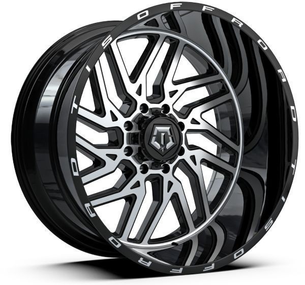 TIS Wheels 544MB Gloss Black Machined Face 20x10 -20mm Offset 6x135,6x139.7 (6x5.5)
