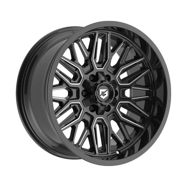 Gear Offroad Wheels Surge 775BM Gloss Black Milled 20x10 -19mm Offset 8x180