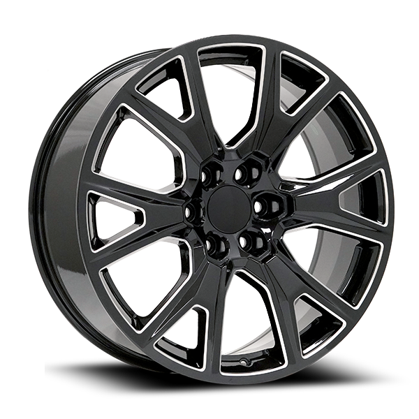 OE Concepts Wheels 2019 Chevy C19 Gloss Black Milled 26x10 30mm Offset 6x139.7 (6x5.5)