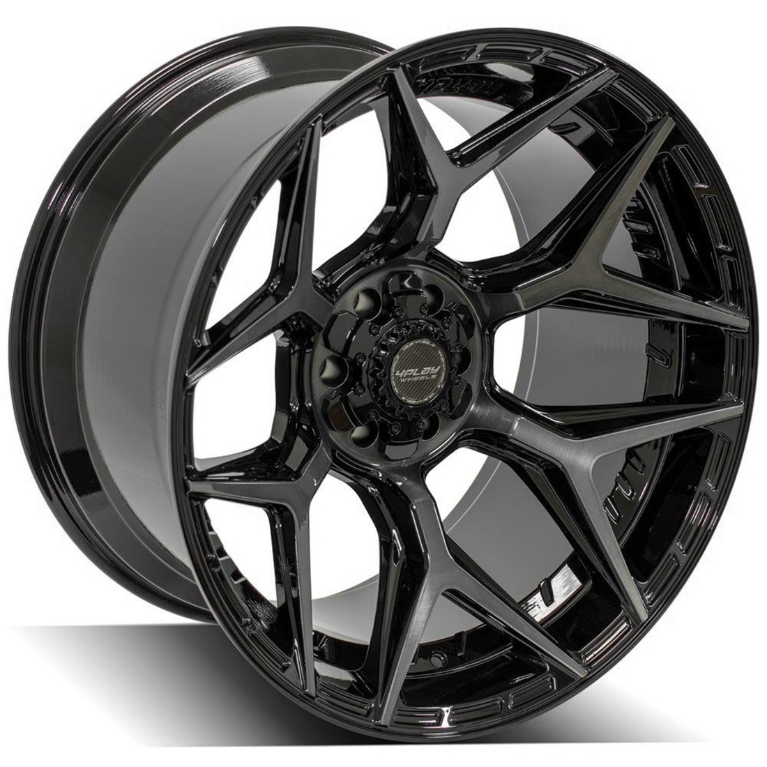 4Play Wheels 4P06 Brushed Black 24x12 -44mm Offset 6x135,6x139.7 (6x5.5)