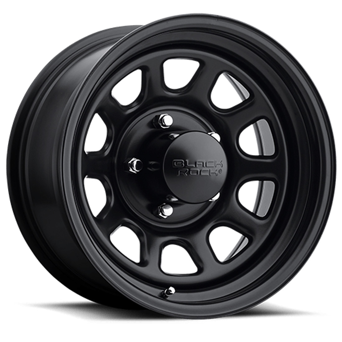 Black Rock Wheels D Window 942B Matte Black 15x7 6mm Offset 5x114.3 (5x4.5)