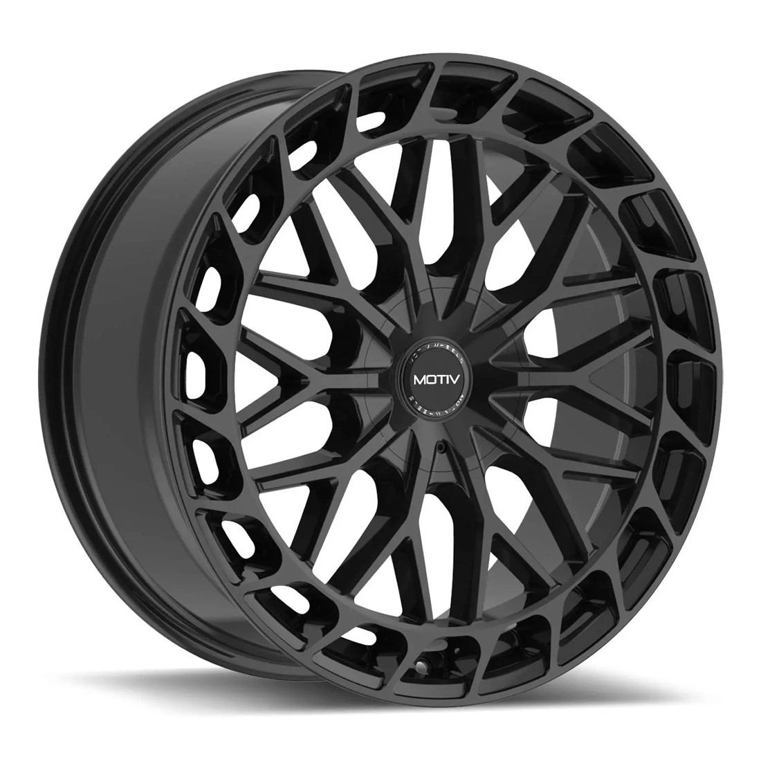 Motiv Wheels Breach 442B Gloss Black 20x8.5 40mm Offset 5x112,5x114.3 (5x4.5)