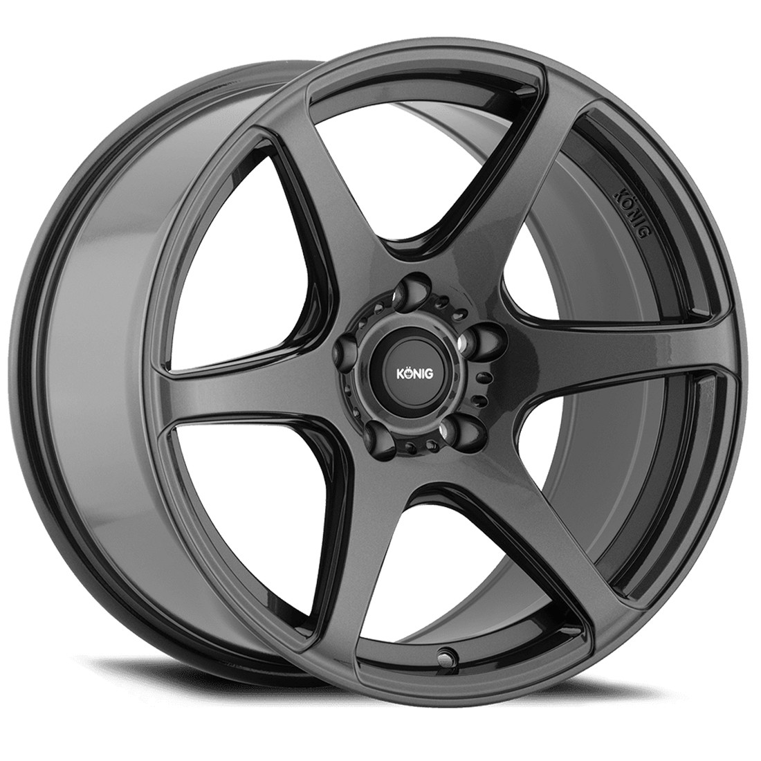 Konig Wheels Tandem 104GG Gloss Graphite 17x8 35mm Offset 5x114.3 (5x4.5)