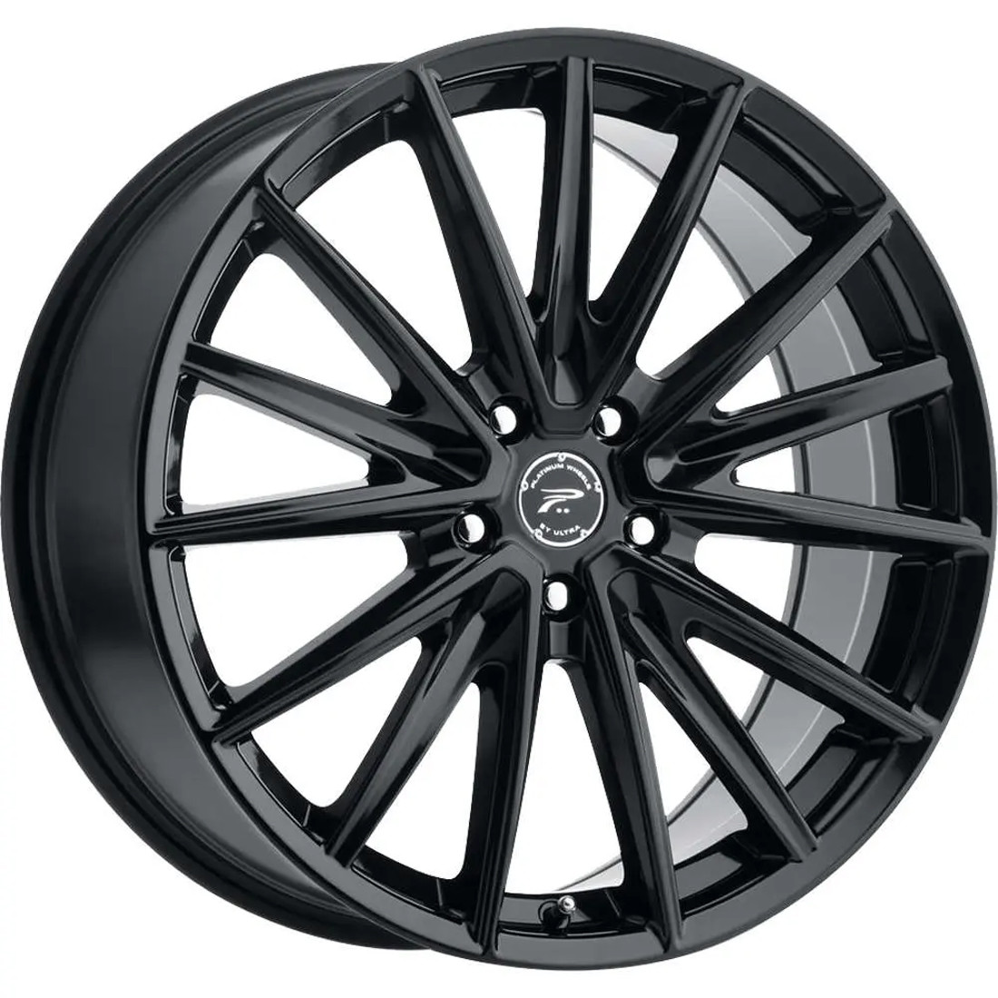 Platinum Wheels Exodus 461BK Gloss Black With Clear-Coat 20x8.5 40mm Offset 5x114.3 (5x4.5)