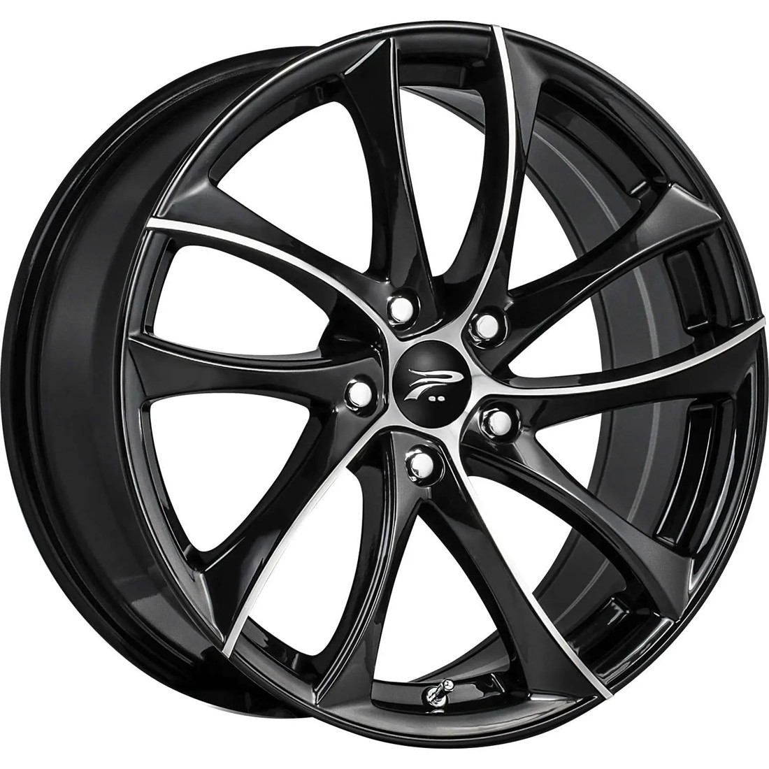 Platinum Wheels Gyro 438U Gloss Black With Diamond Cut Face And Clear-Coat 18x8 40mm Offset 5x114.3 (5x4.5)