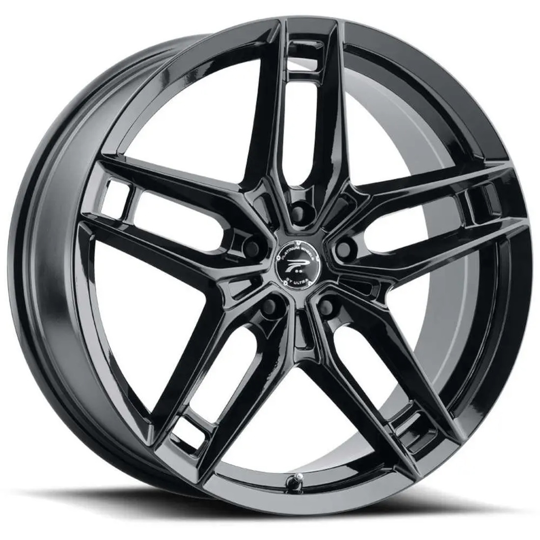 Platinum Wheels Lotus 464BK Gloss Black 18x8 35mm Offset 5x100