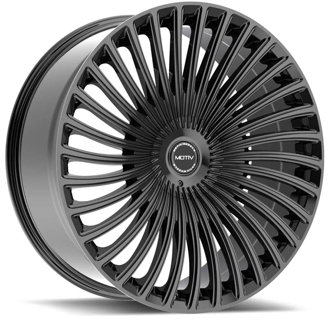 Motiv Wheels Swerve 438B Gloss Black 24x9.5 15mm Offset 5x115,5x120