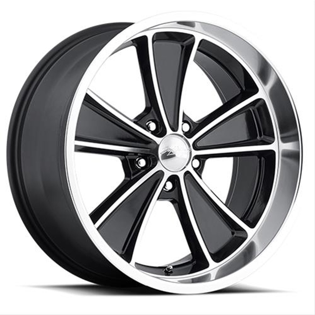 Boyd Coddington Wheels Speedster BC2 Gloss Black And Machined Face With Diamond Lip 17x7 0mm Offset 5x120.7 (5x4.75)