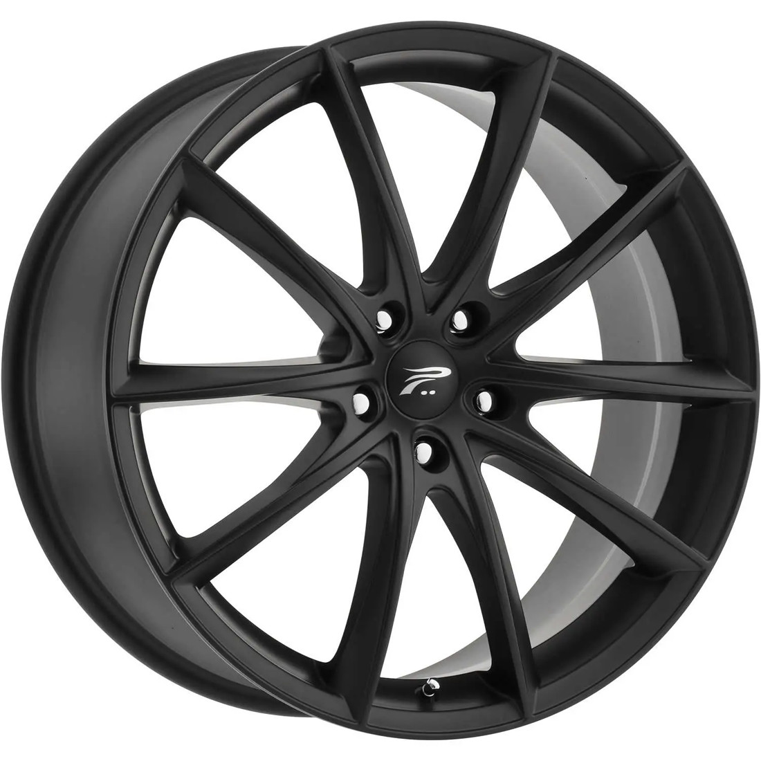 Platinum Wheels Flux 435SB Satin Black With Satin Clear-Coat 18x8 40mm Offset 5x112
