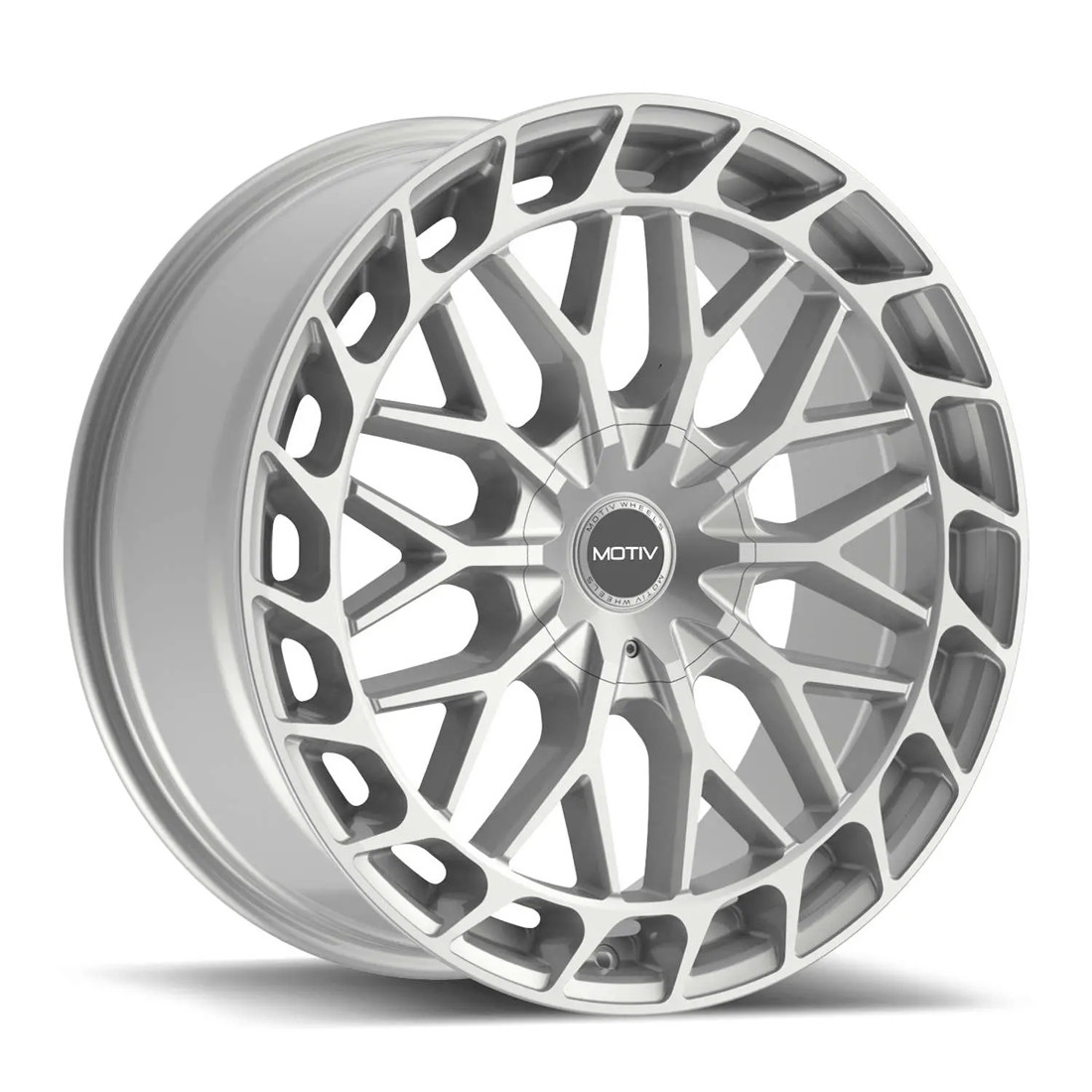 Motiv Wheels Breach 442S Gloss Silver 16x7.5 40mm Offset 5x114.3 (5x4.5),5x120