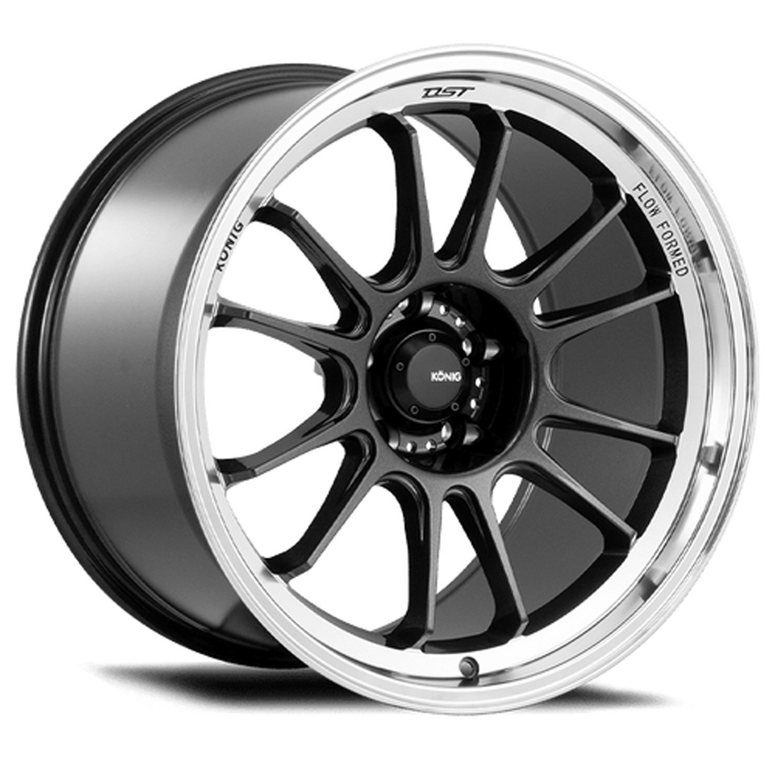 Konig Wheels Hypergram 47MC Metallic Carbon Machined Lip 16x8 38mm Offset 5x114.3 (5x4.5)