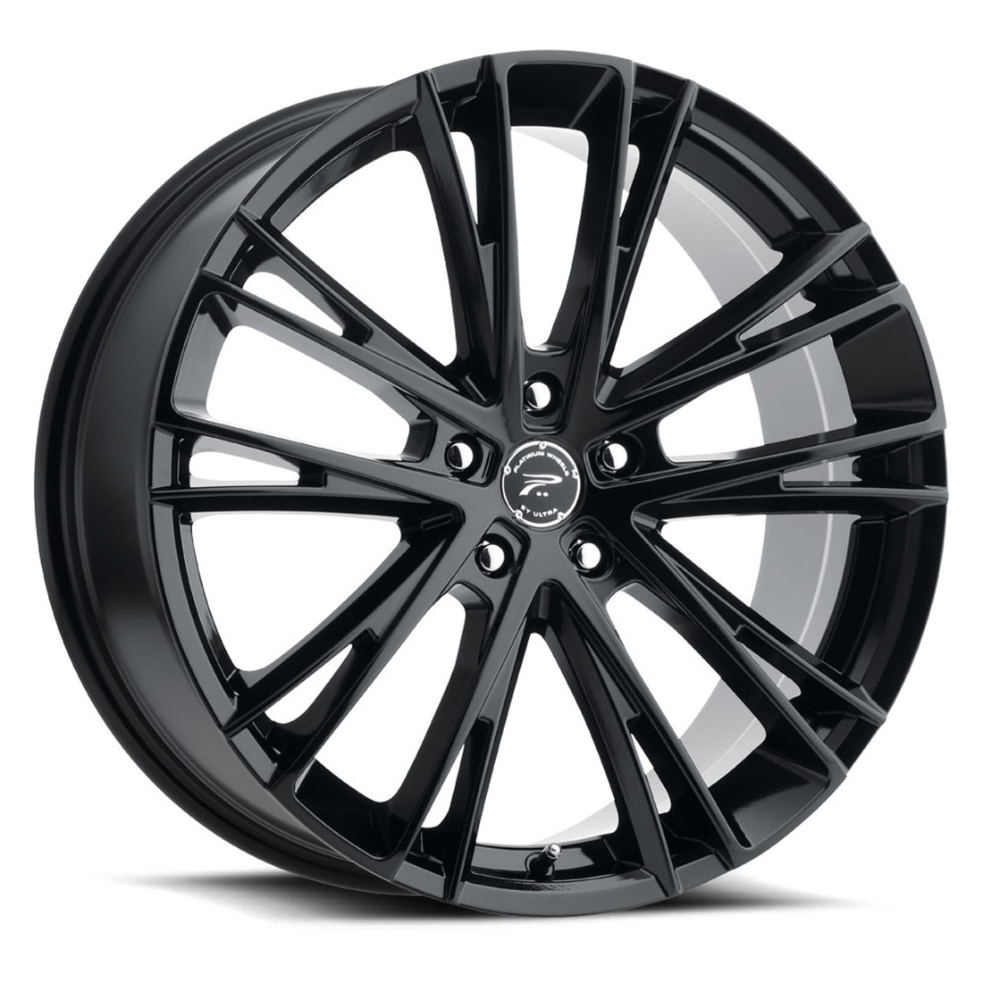 Platinum Wheels Prophecy 458BK Gloss Black With Clear-Coat 20x8.5 40mm Offset 5x114.3 (5x4.5)