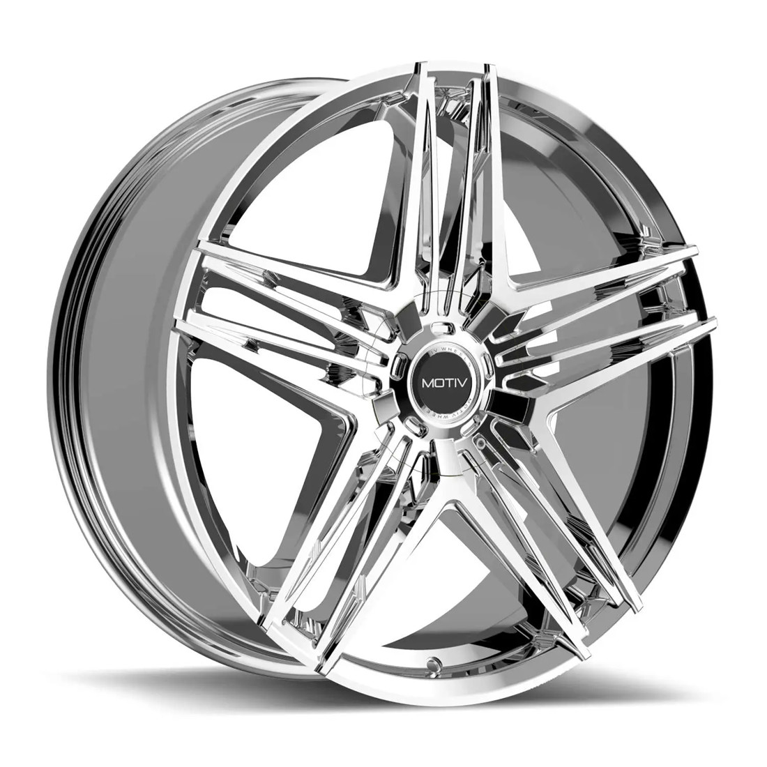 Motiv Wheels Lunar 440C Chrome 17x7.5 40mm Offset 5x114.3 (5x4.5),5x120