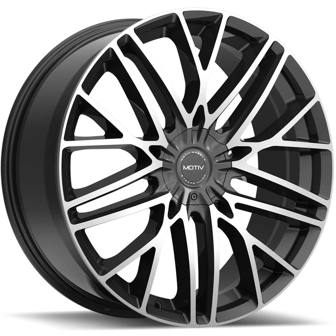 Motiv Wheels Maven 437MB Machined Black 20x8.5 40mm Offset 5x114.3 (5x4.5),5x120