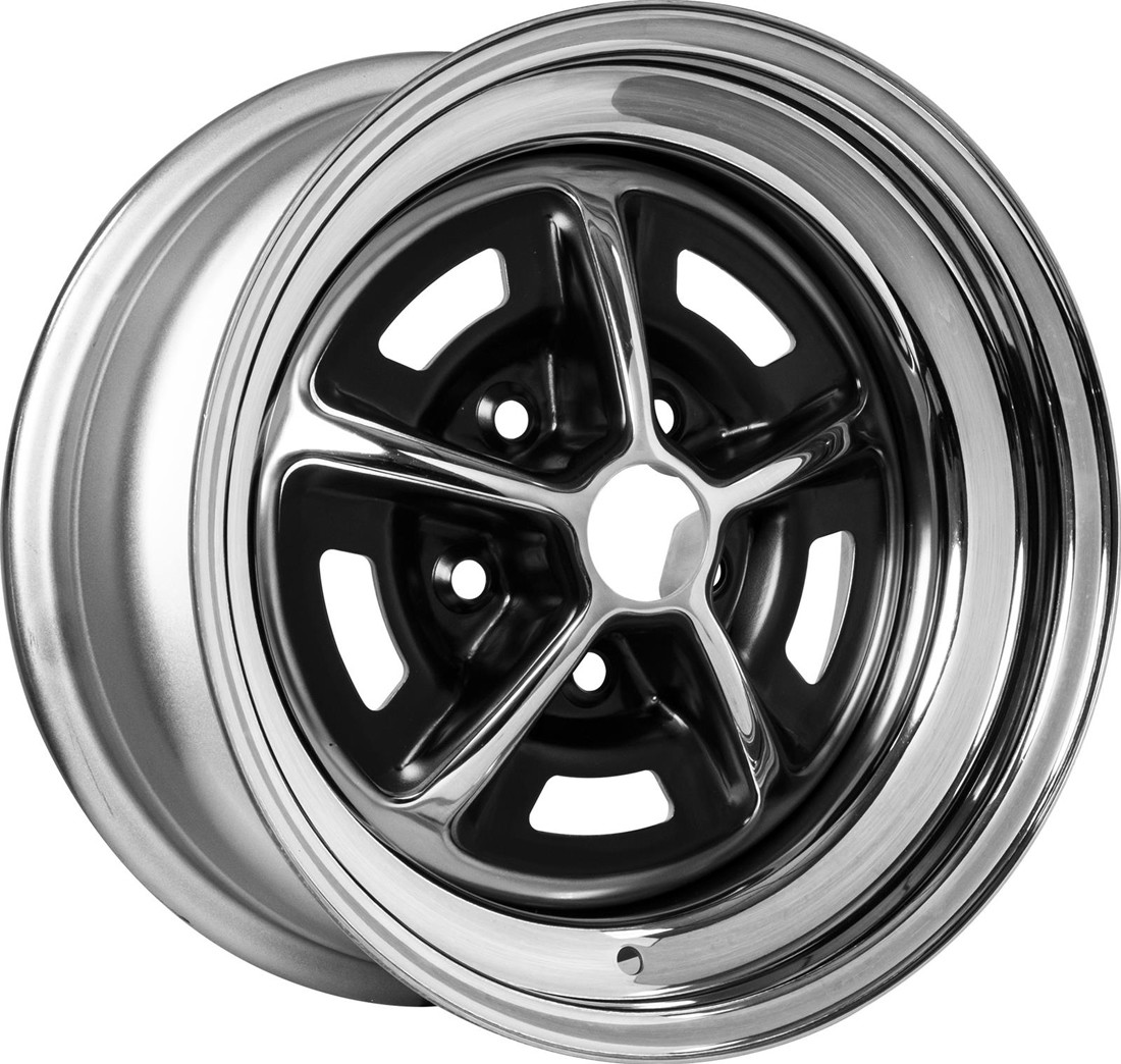 Boyd Coddington Wheels Series Magnum 500 54 Chrome Semi Black 15x7 6mm Offset 5x114.3 (5x4.5)