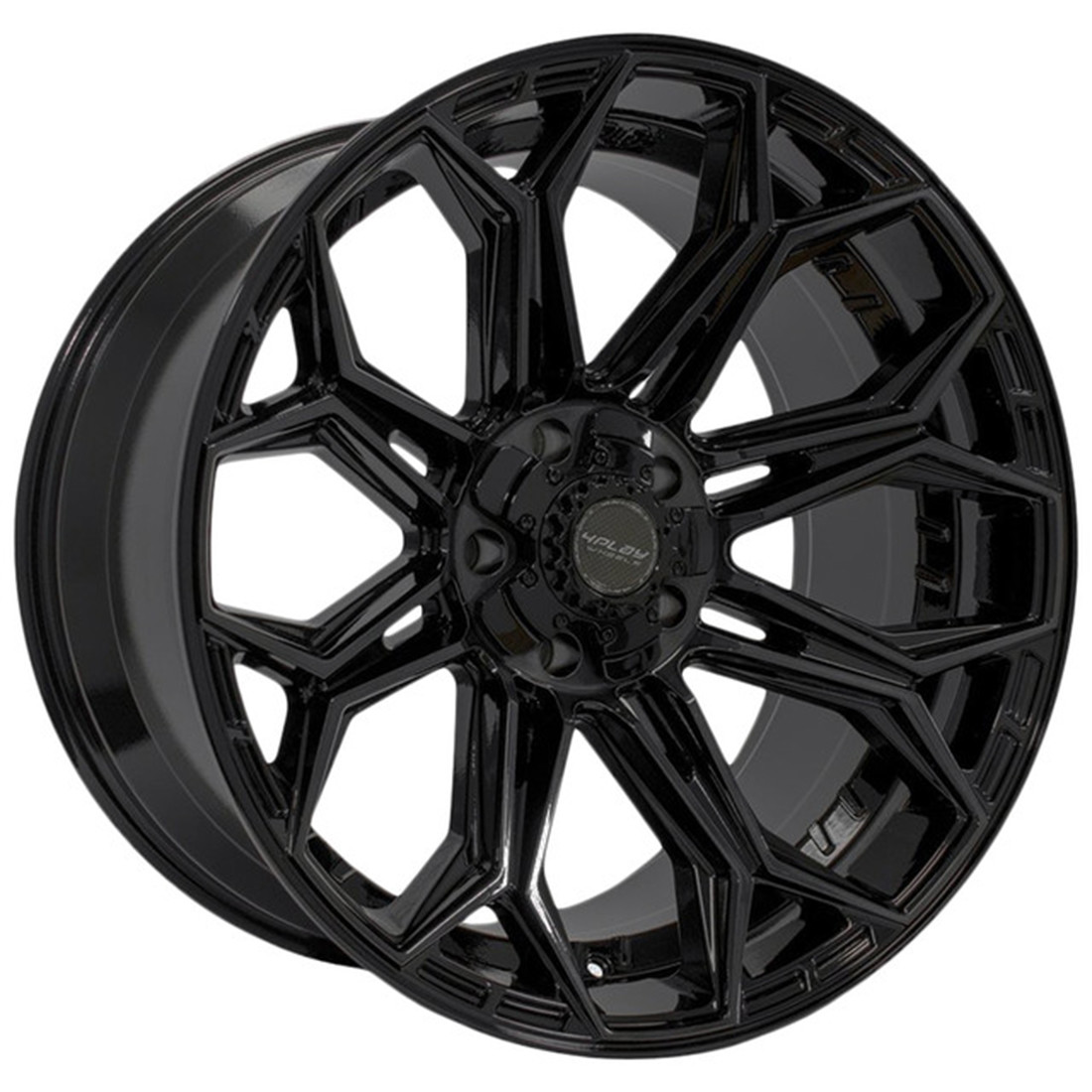 4Play Wheels 4P83 Gloss Black 22x9 12mm Offset 6x139.7 (6x5.5)